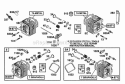 Head Assys Diagram and Parts List for 290777-0015-99  Briggs and Stratton Engine